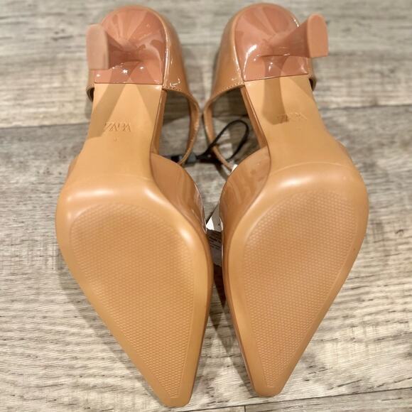 ZARA Faux Patent Leather Heels NWT LAST ONE!!! - Picture 11 of 16